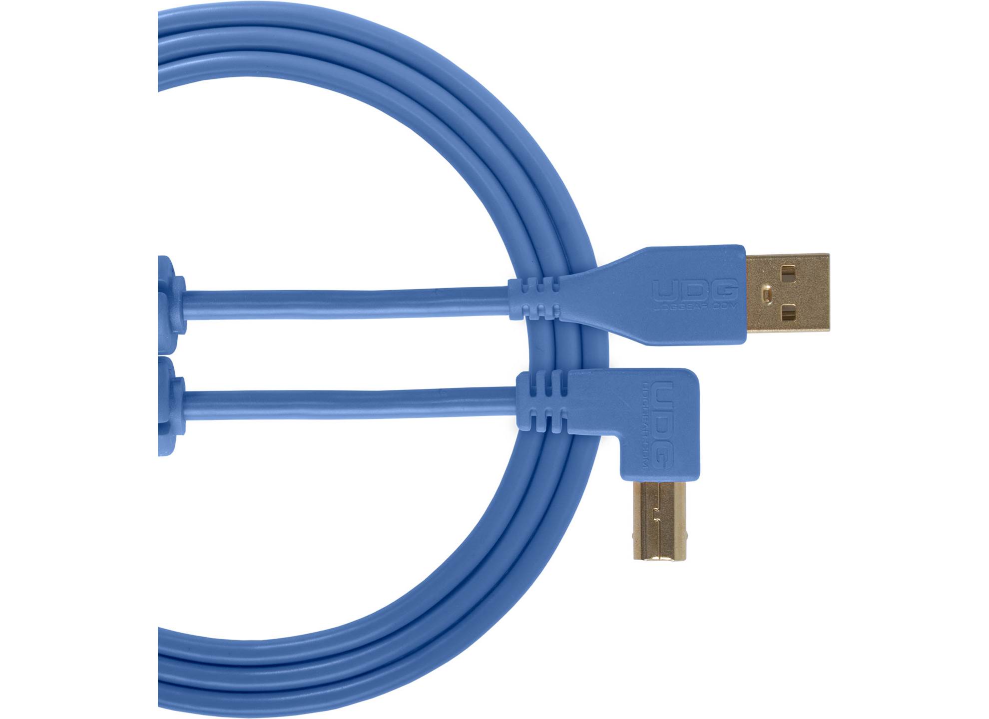 Udg Gear Ultimate USB 2.0 A-B Blue Angled 3m