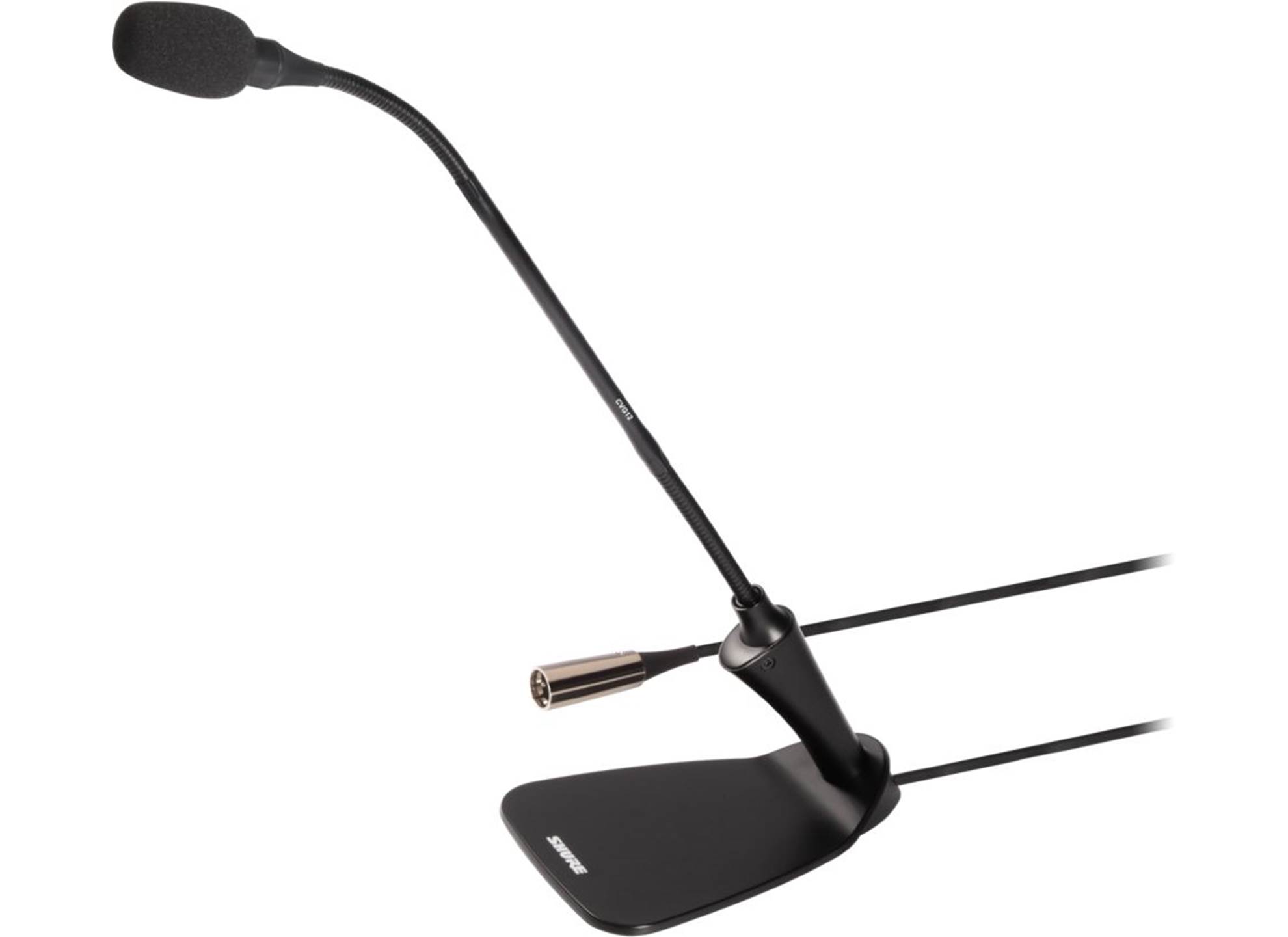 Shure CVG12D-B-C 12in Gooseneck Mic Pre-Amp Cardioid Black