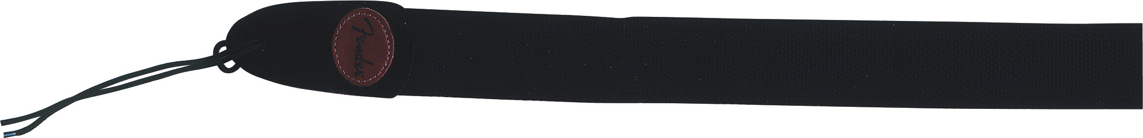 Fender 2" Cotton/Leather Strap w/  Logo Black