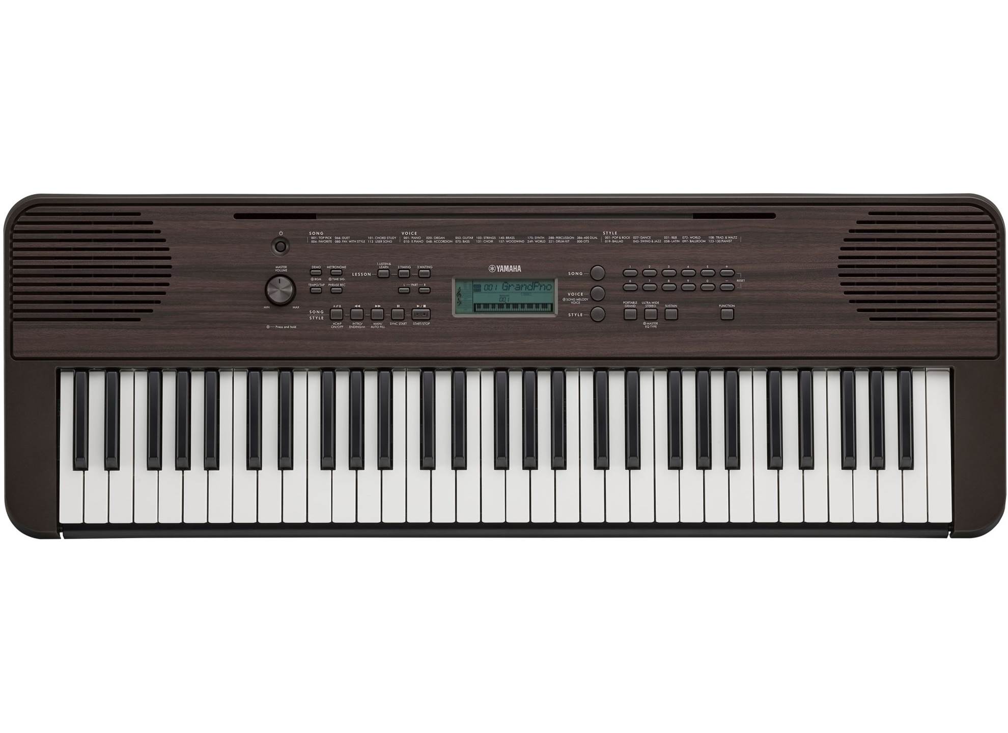 Yamaha PSR-E360 Dark Walnut