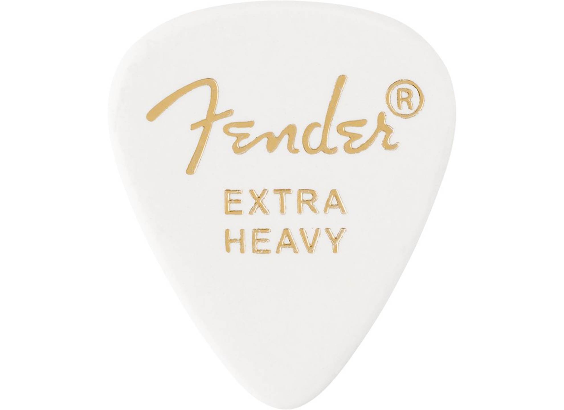 Fender 351 Shape Premium Picks, Extra Heavy, White, 12 Count