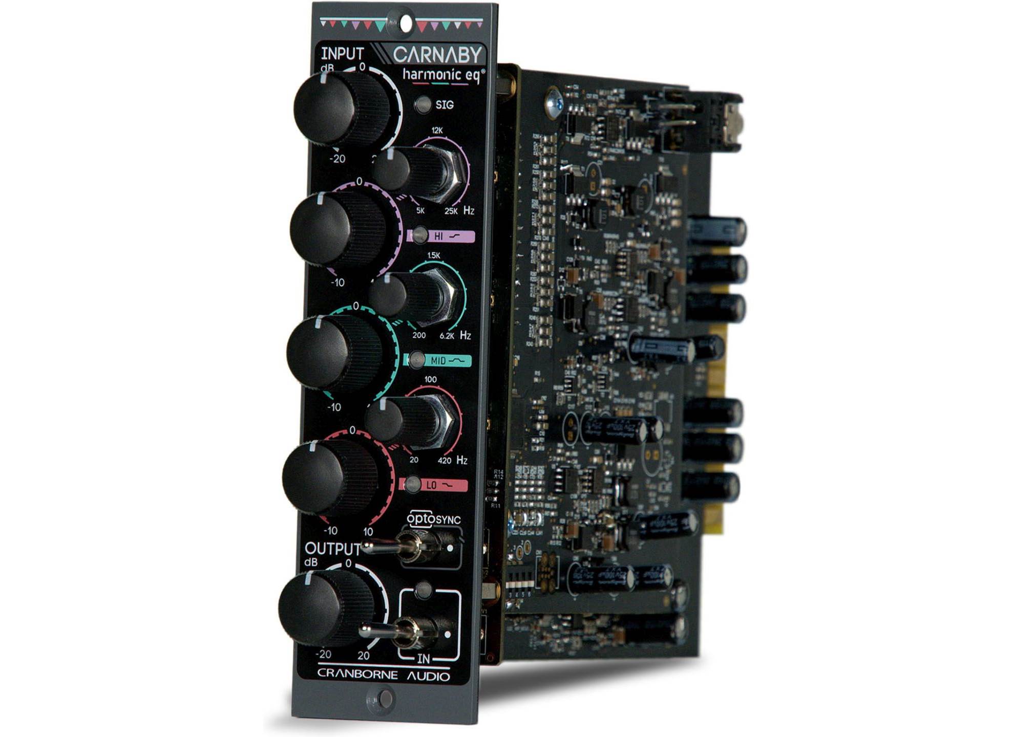 Cranborne Audio Carnaby 500 3-bands analog parametrisk Harmonic EQ för 500 Series