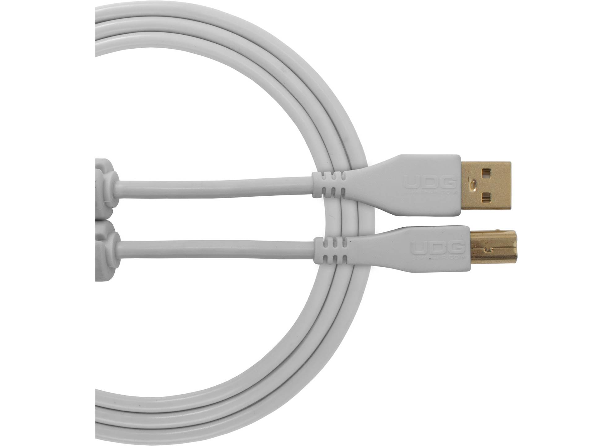 Udg Gear Ultimate USB 2.0 A-B White Straight 2m