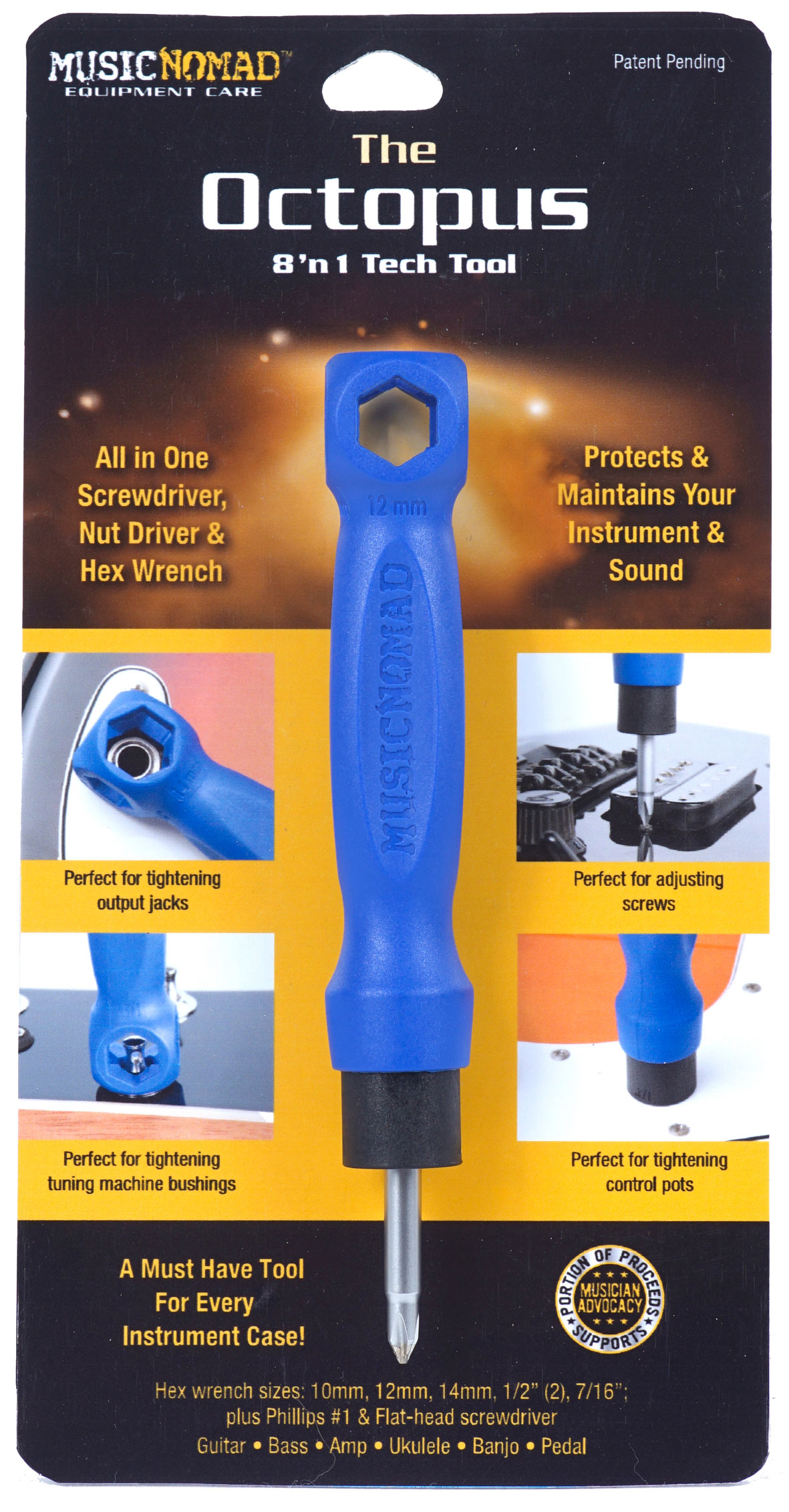 Music-Nomad MN227 The Octopus 8'n1 Tool