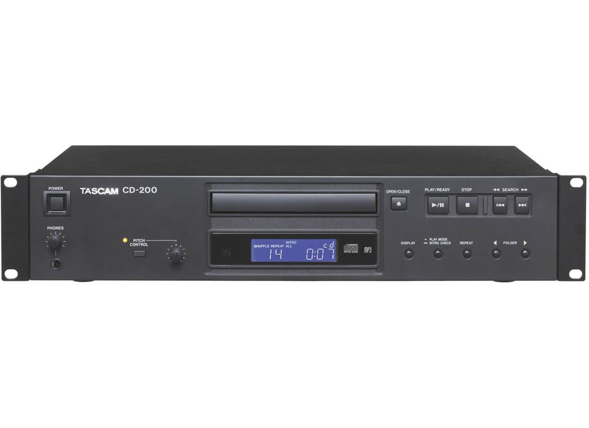 Tascam CD player MP3/WAV pitch control IR remote control