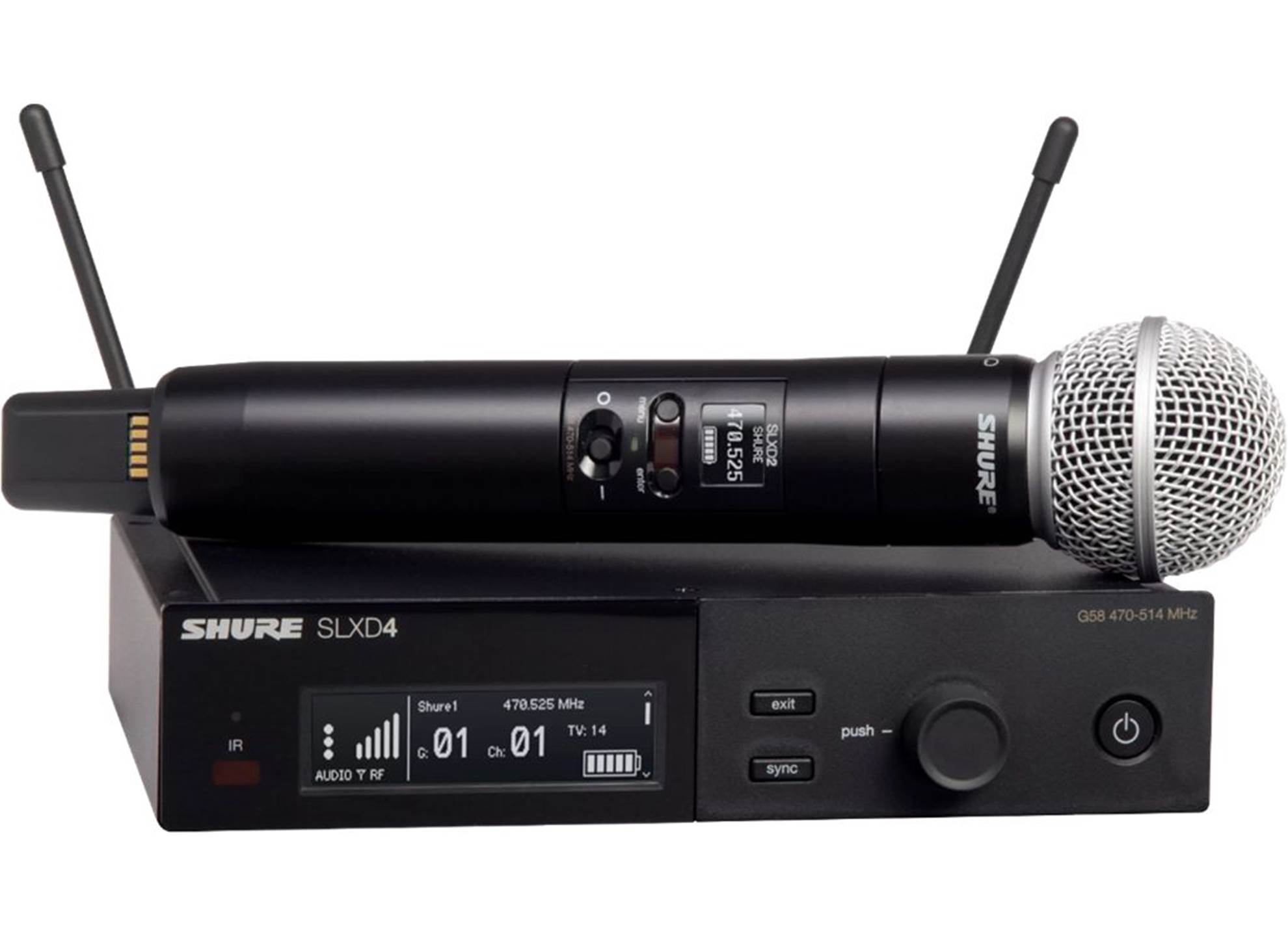 Shure SLXD SINGLE HH SYS W/ SM58 MIC 823-865MHz
