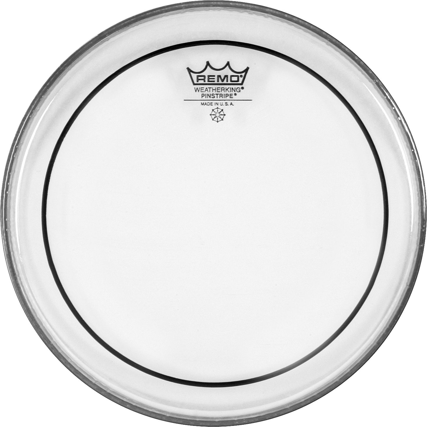 Remo 13" Pinstripe Clear