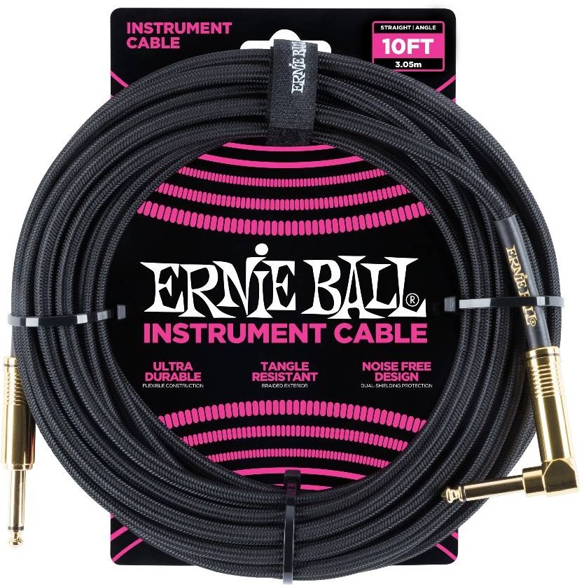 Ernie-Ball EB-6081 INST CABLE BLACK 3M