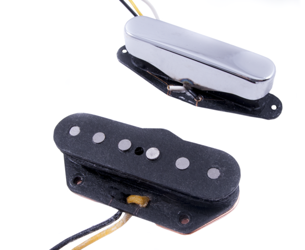 Fender Twisted Tele Pickups, Black/Chrome, Set of 2