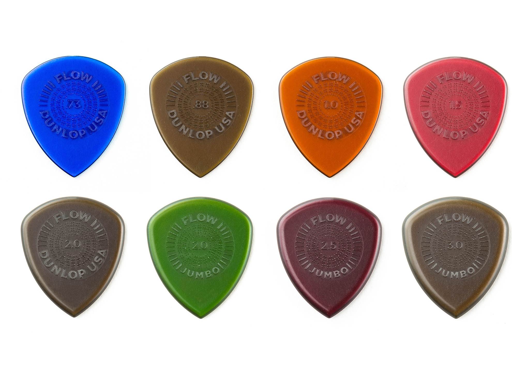 Dunlop Plektrum PVP114 PICK FLOW VARIETY PACK - 8
