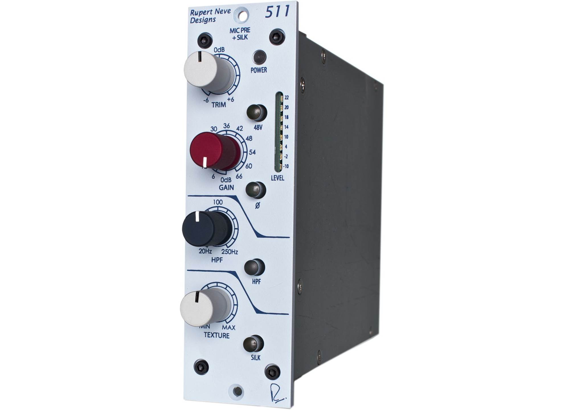 Rupert Neve Designs 511 Mic Pre with Sweepable HPF, Variable Silk