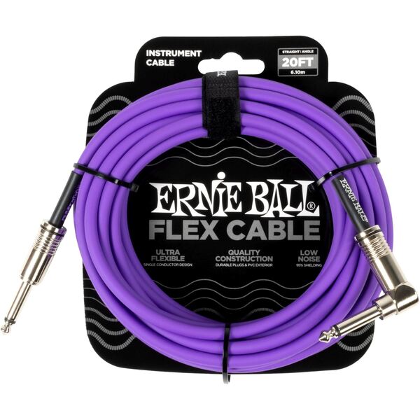 Ernie-Ball Eb-6466 20FT FLEX ST/A PURP 6M
