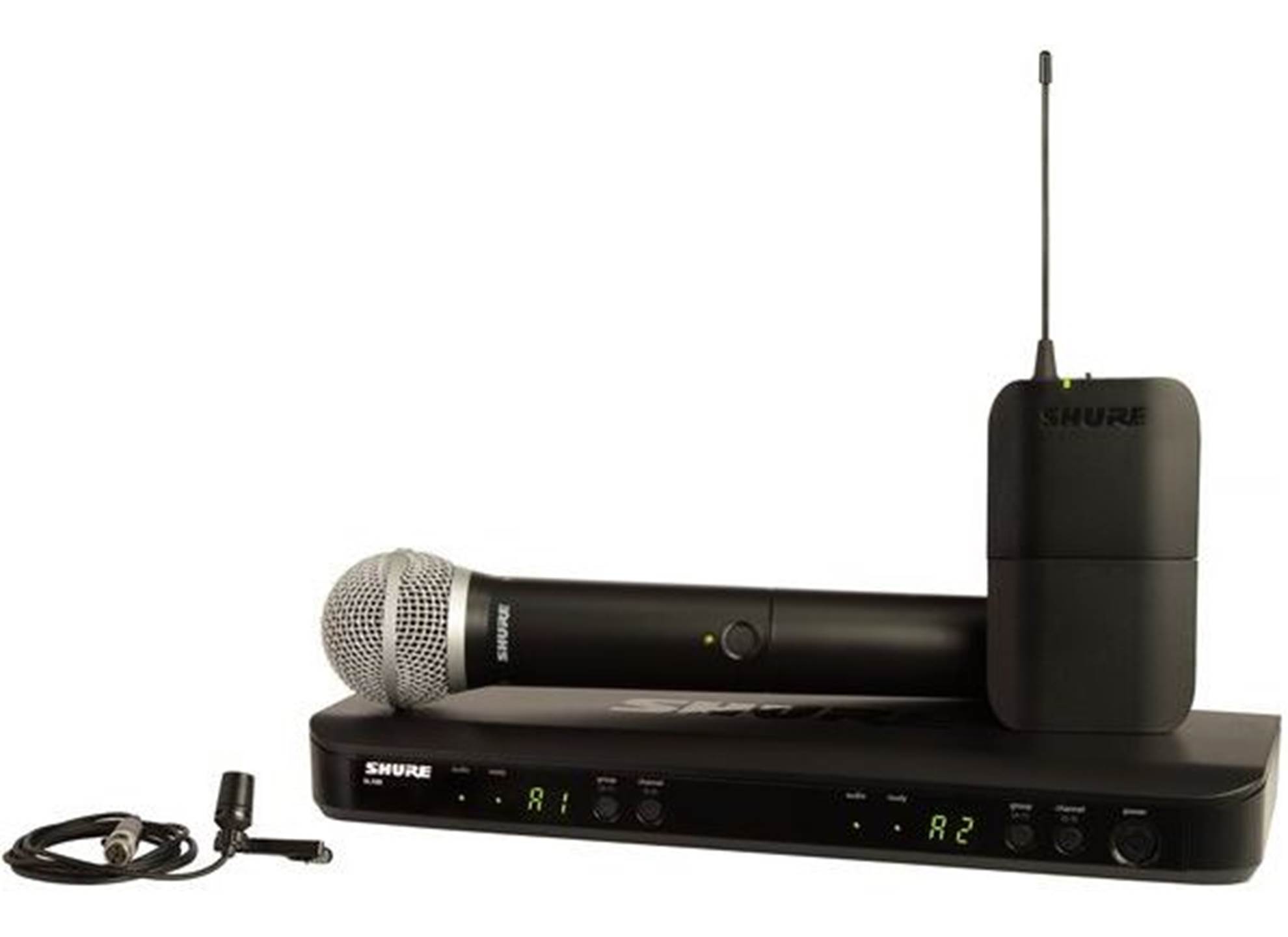 Shure BLX1288 combo med CVL-B-C og PG58