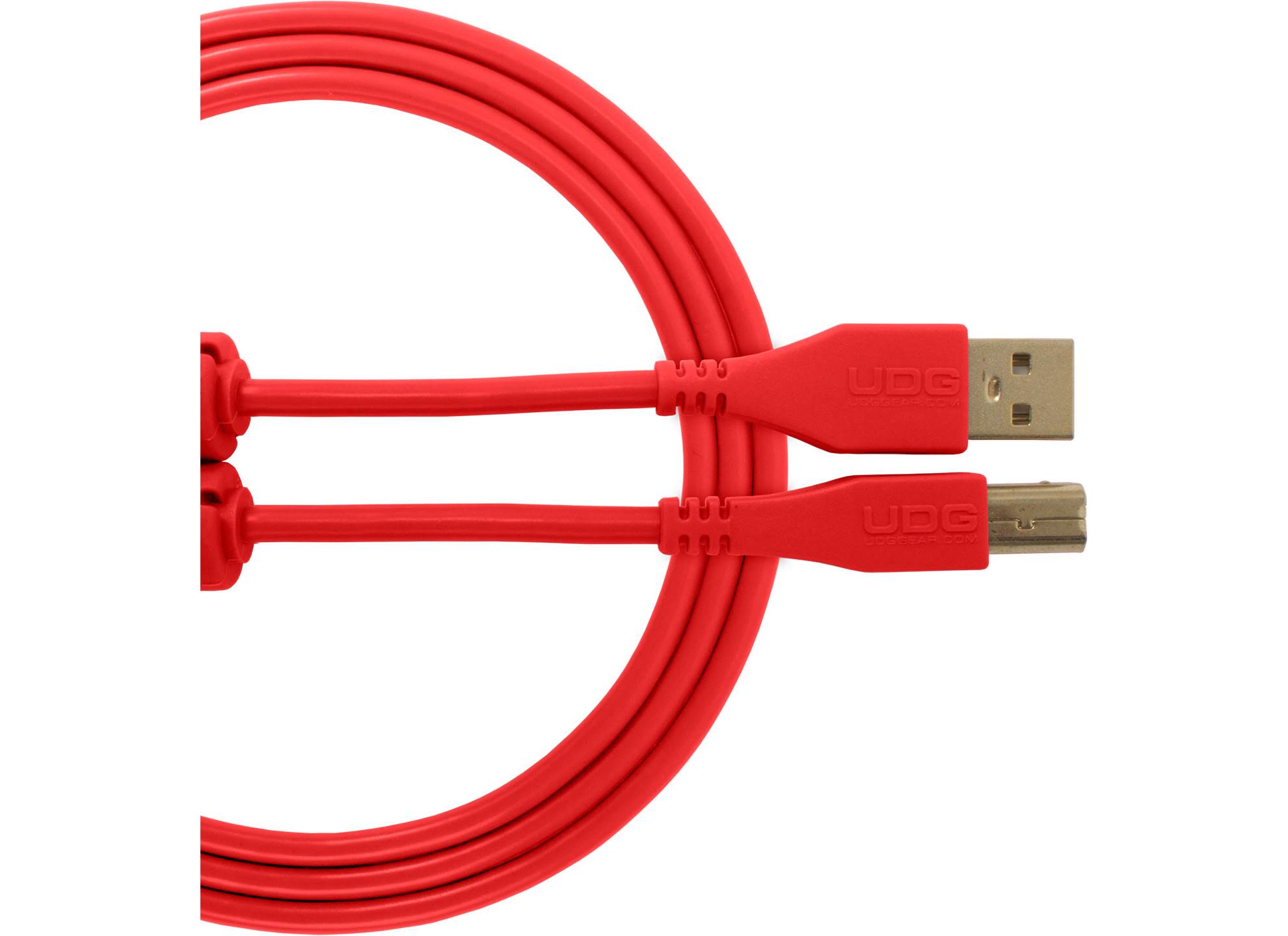 Udg Gear Ultimate USB 2.0 A-B Red Straight 2m