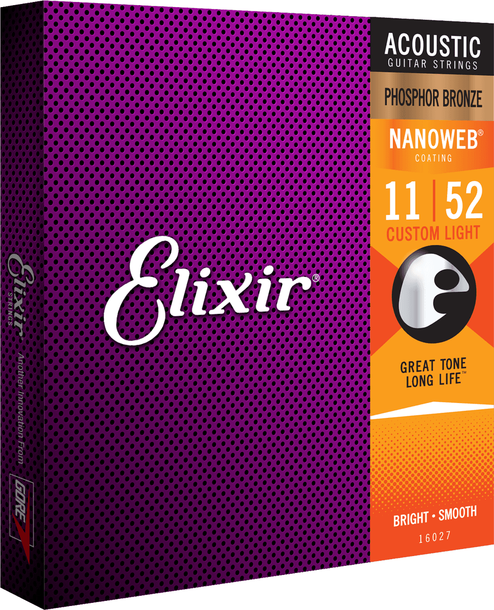 Elixir CEL16027 Custom Light 11-15-22-32-42-52