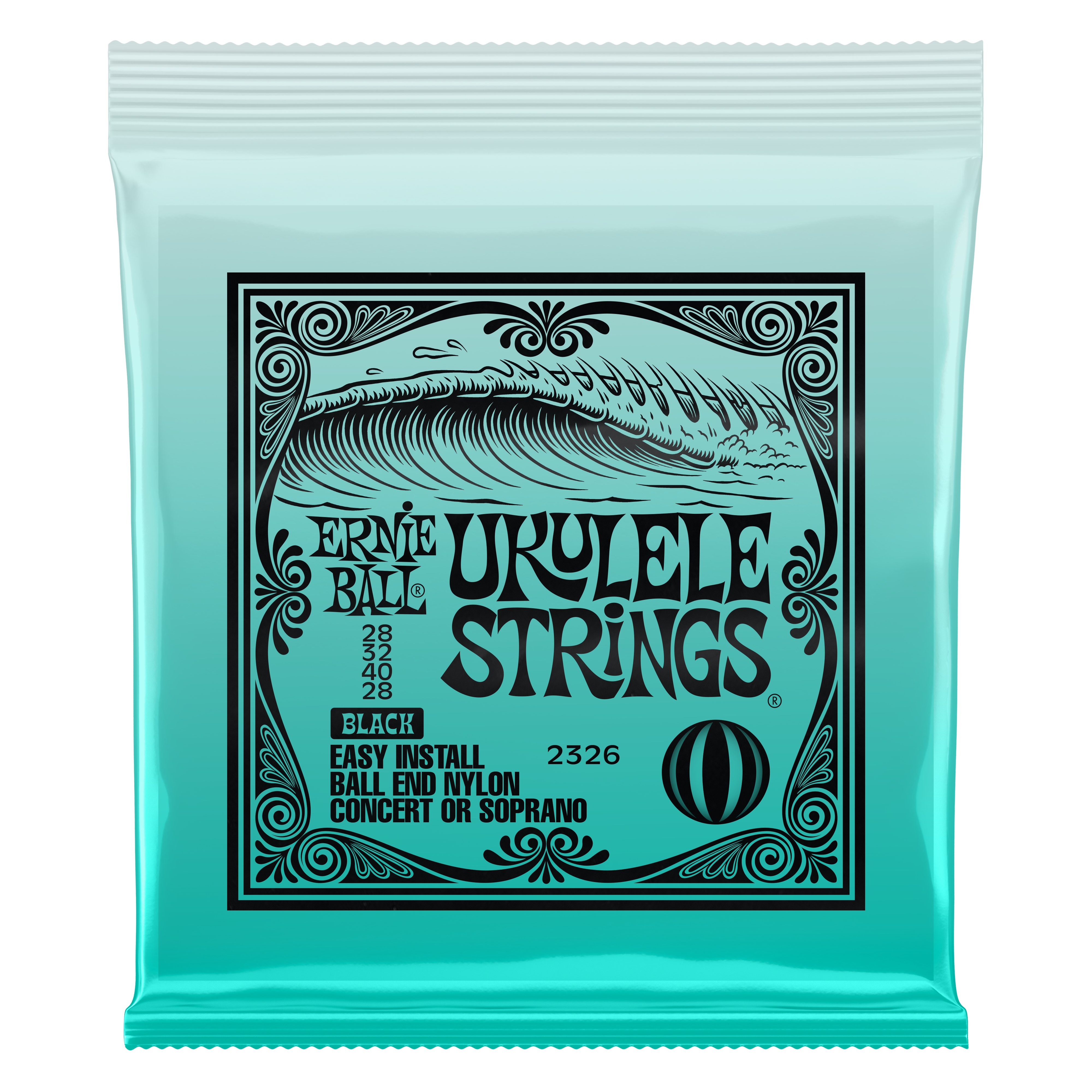 Ernie-Ball EB-2326 UKULELE STRINGS BLK