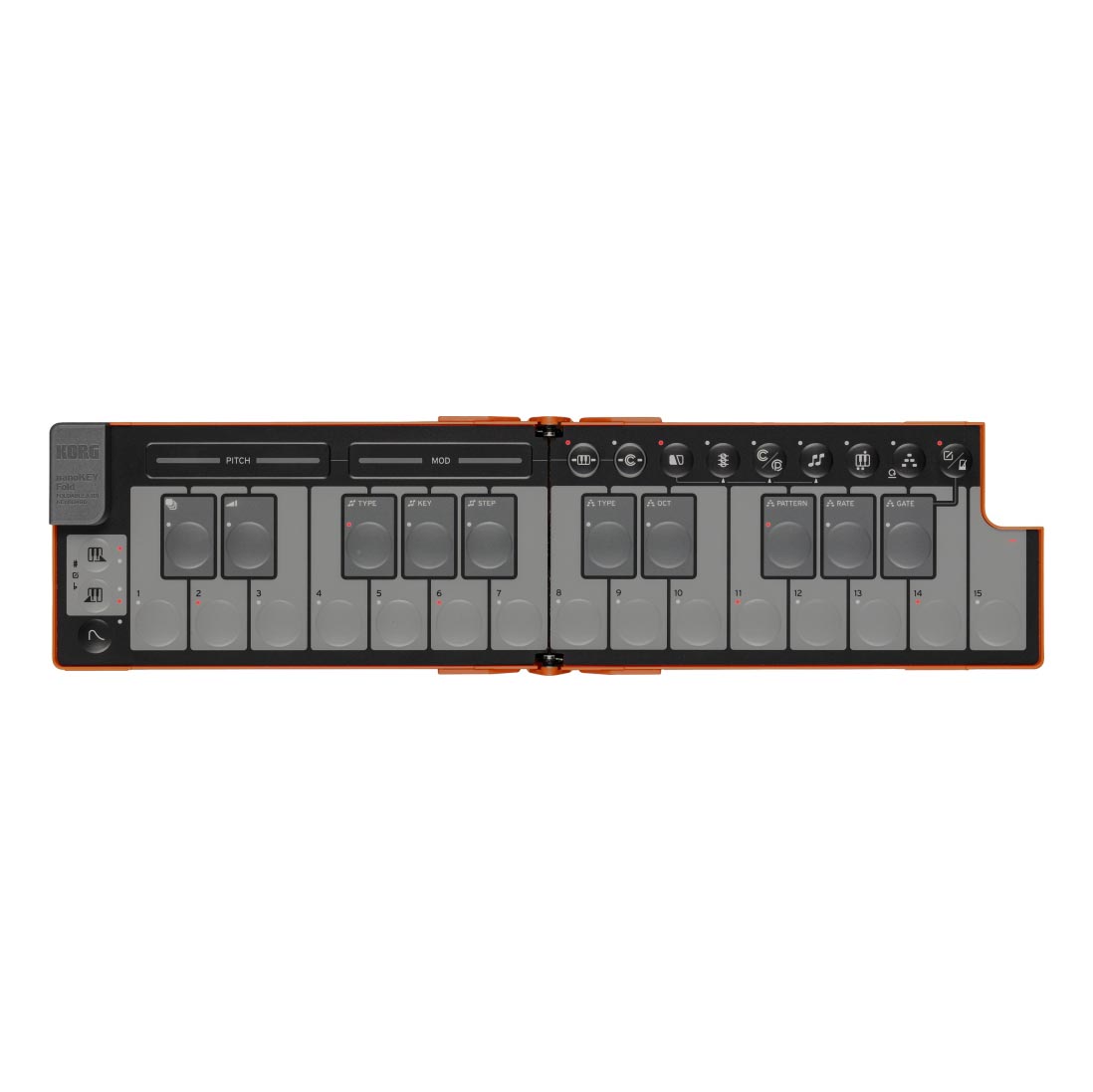 Korg nanoKEY Fold Lava Orange