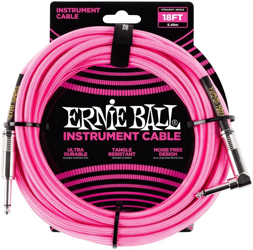 Ernie-Ball EB-6083 INST CABLE N.PINK 5.4M