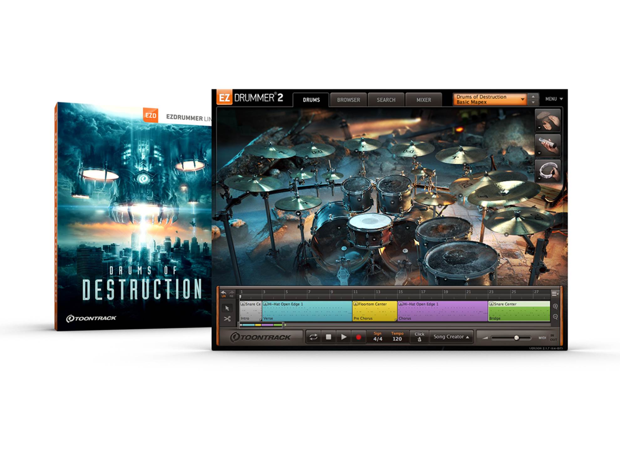 Toontrack Drums of Destruction EZX
