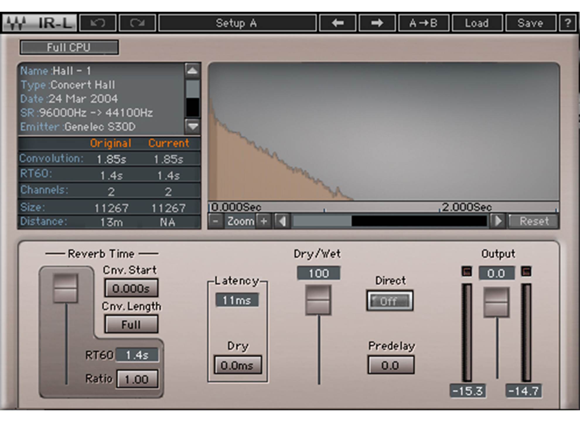 Waves Audio IR-L Convolution Reverb