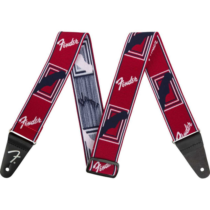 Fender 2" monogrammed strap Red/white/blue