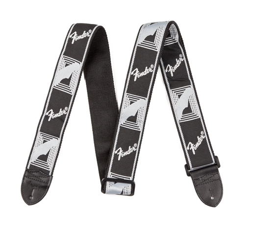 Fender 2" monogrammed strap Black/grey